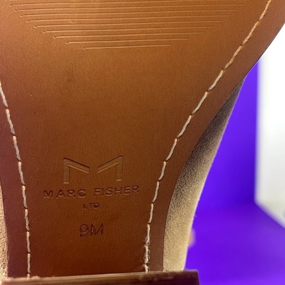 Marc Fisher Women's Brown Suede Pointed Toe Heel Bootie Shoe Size 9-NEW - Picture 8 of 8